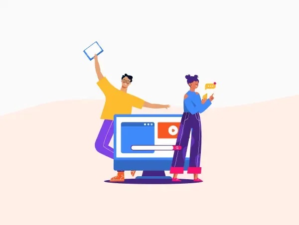 Illustration de deux personnes qui prennent en main Netlify