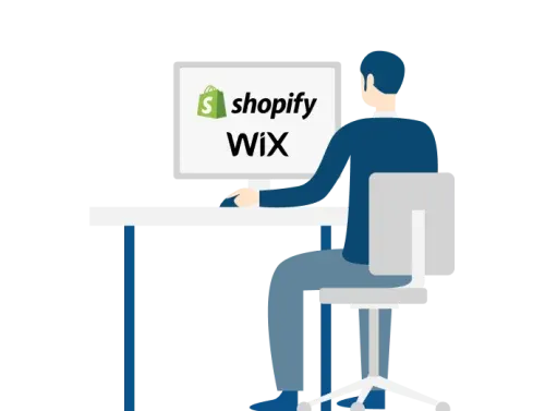 Sites clés en mains : Shopify, Wix
