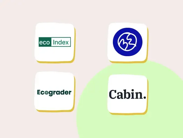 4 outils d'évaluation de l'empreinte : Ecoindex, Ecograder, Website Carbon Calculator, Cabin